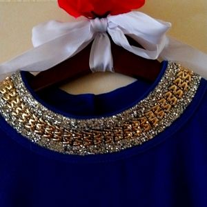 2xl Royal Blue Dress up Top